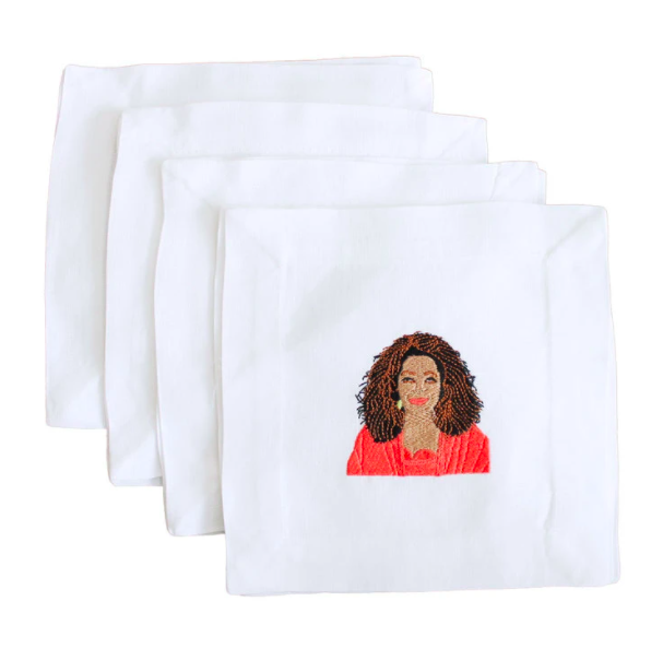The Oprah Cocktail Napkin Set.
