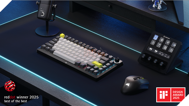 CORSAIR ra mắt bộ kit bàn phím MAKR 75 Barebones và CORSAIR Web Hub, kết hợp hoàn hảo giữa bàn phím chơi game hiệu suất cao và bàn phím DIY, mang đến trải nghiệm sáng tạo cho người sử dụng.
