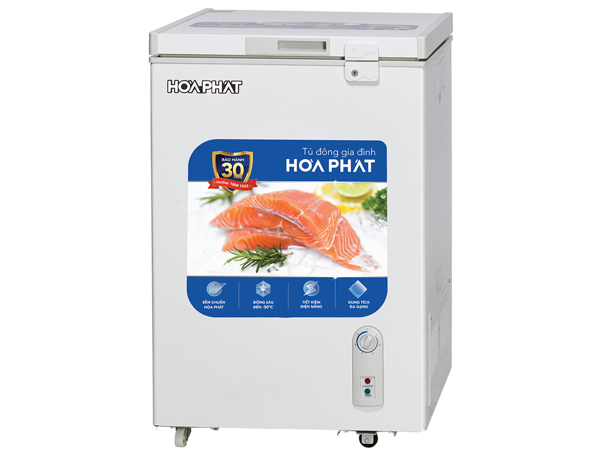 Tủ đông Hòa Phát HPF AN6107/AN6107N có kiểu dáng hình hộp chữ nhật đứng gọn gàng