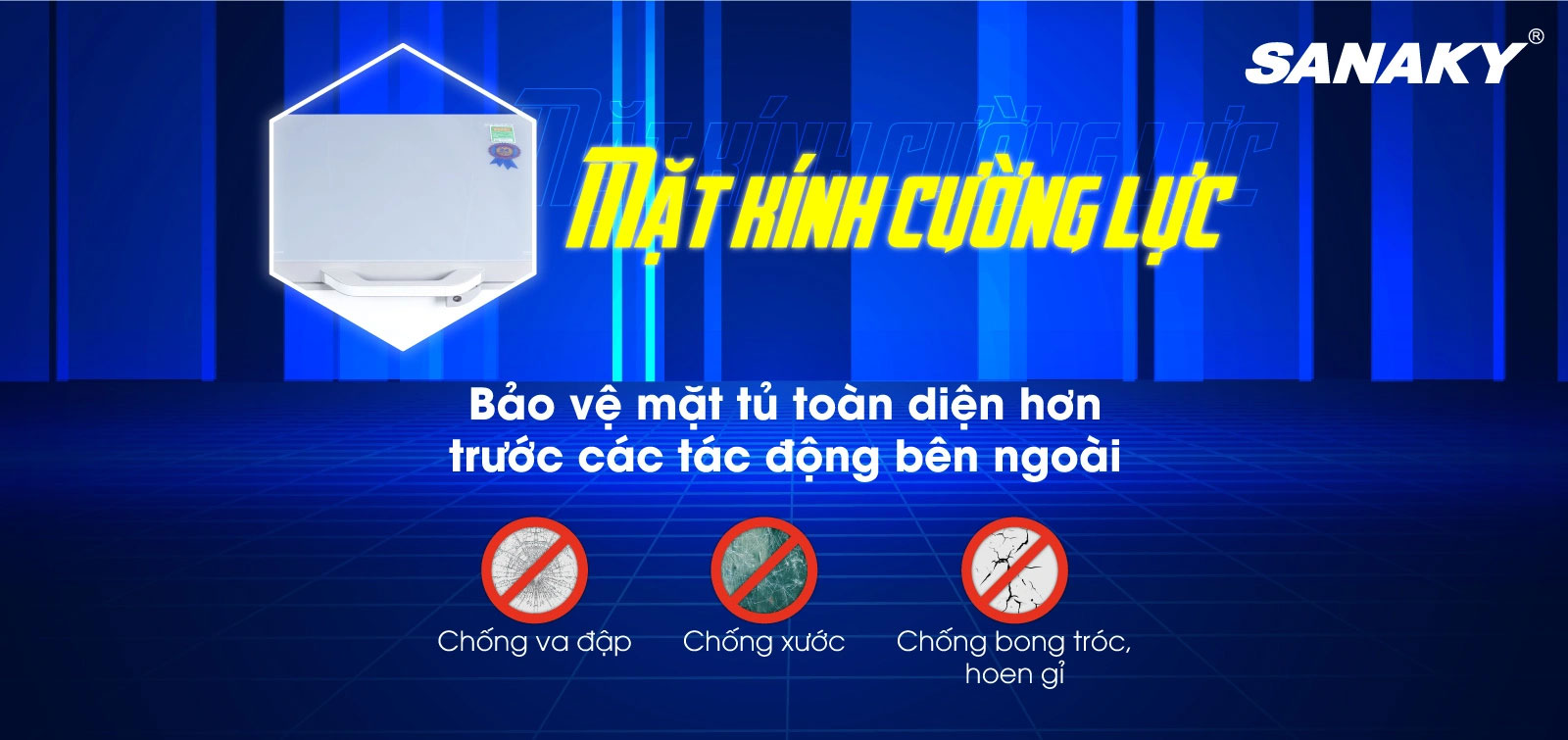 Tủ đông có mặt kính cường lực