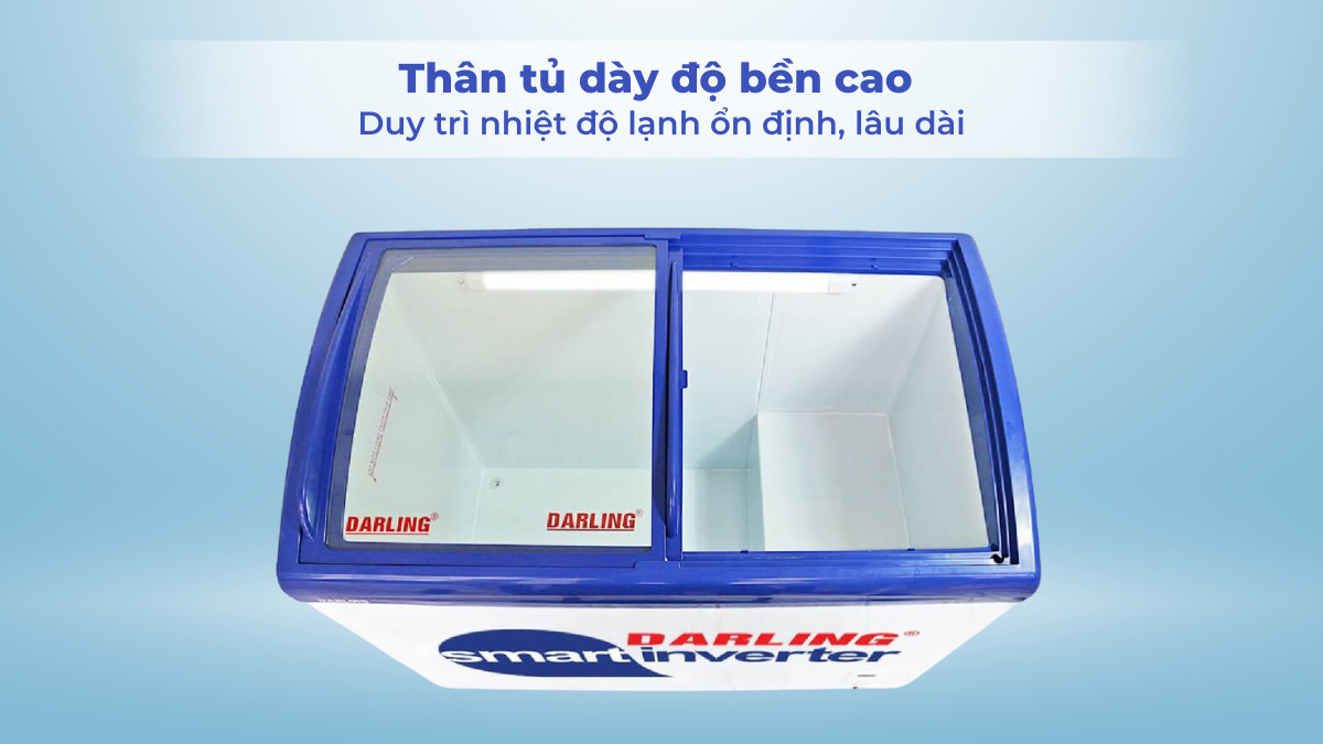 Tủ đông Darling Inverter 400 lít DMF-4079ASKI có foam tủ dày dặn