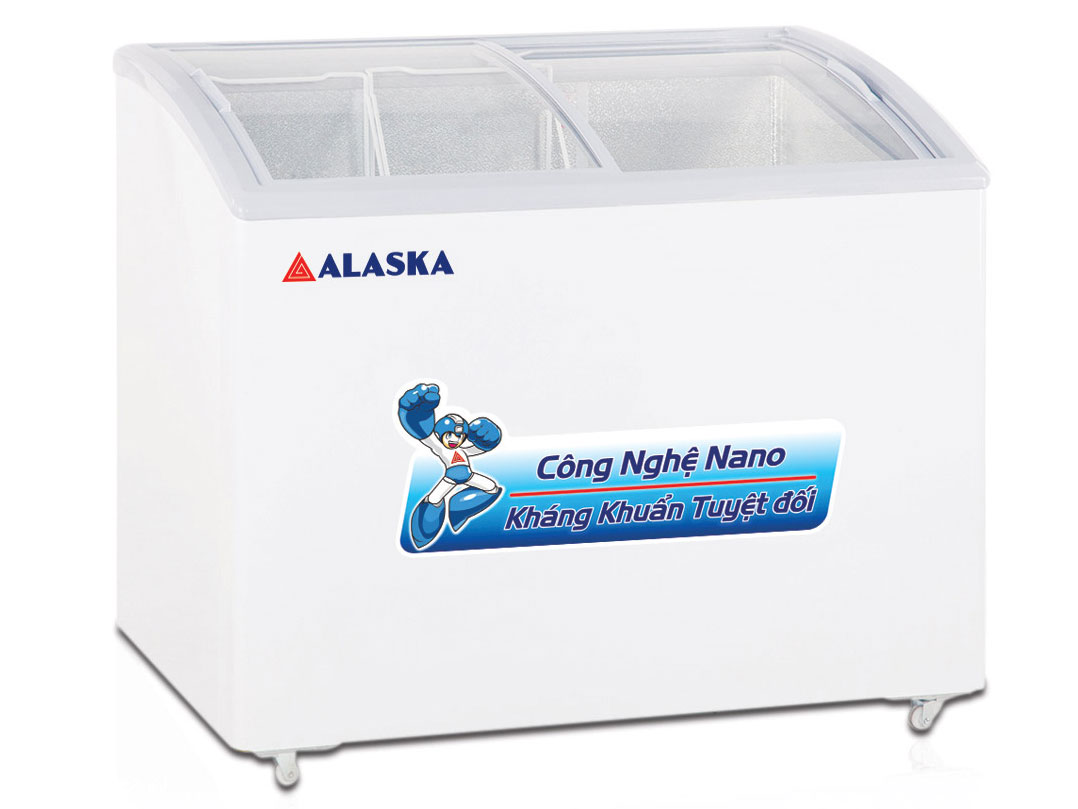 Tủ đông nắp kính cong Alaska KC-210