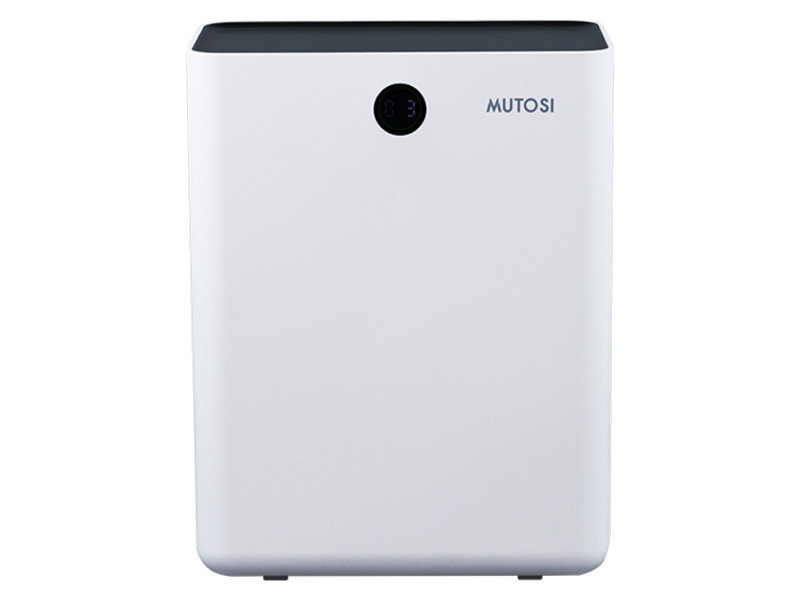 Máy lọc không khí Mutosi MAP-801H-UV được thiết kế hình hộp chữ nhật tối giản