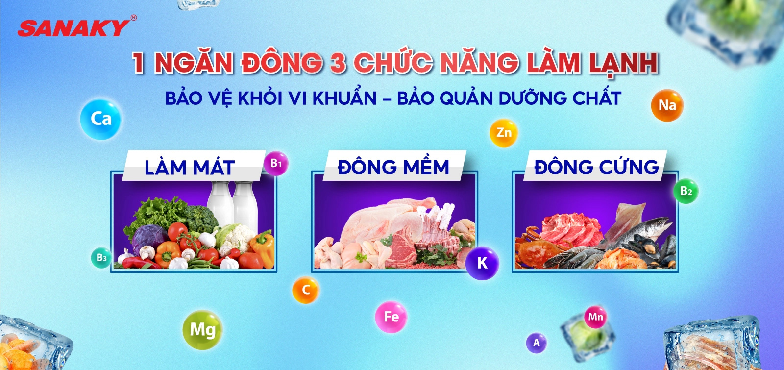 3 chế độ làm lạnh linh hoạt