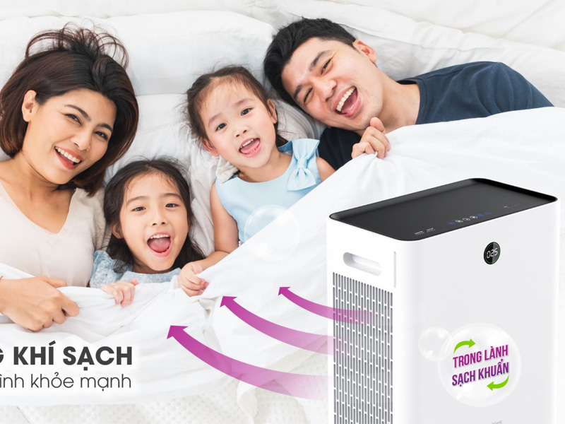 Máy lọc không khí Mutosi MAP-801H-UV đem lại không khí trong lành cho gia đình bạn