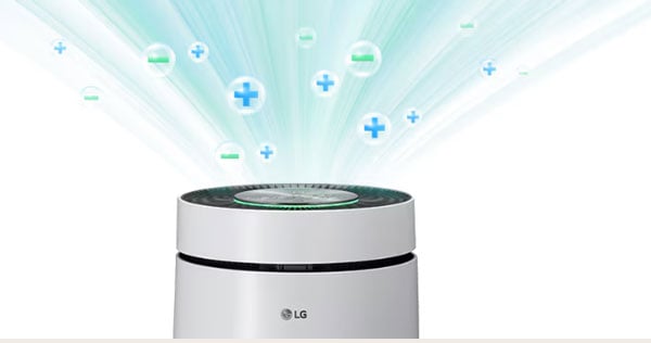 Máy lọc không khí LG PuriCare 1 tầng AS65GDWH0 tại ion âm hiện đại