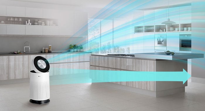 máy lọc không khí LG PuriCare 1 tầng AS65GDWH0 có kiểu dáng hiện đại