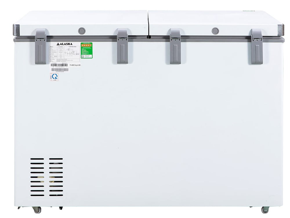 Tủ đông Inverter Alaska BCD-4568CI có khóa an toàn, bánh xe và giỏ đựng đồ