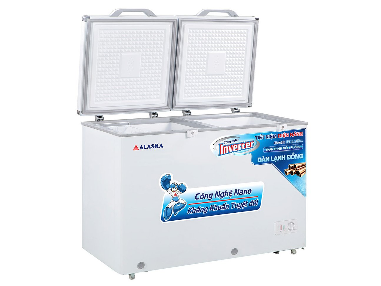 Tủ đông Inverter Alaska BCD-4568CI làm bằng chất liệu cao cấp, bền bỉ
