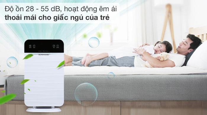 Máy lọc không khí Sunhouse SHD-15AP9715 vận hành êm