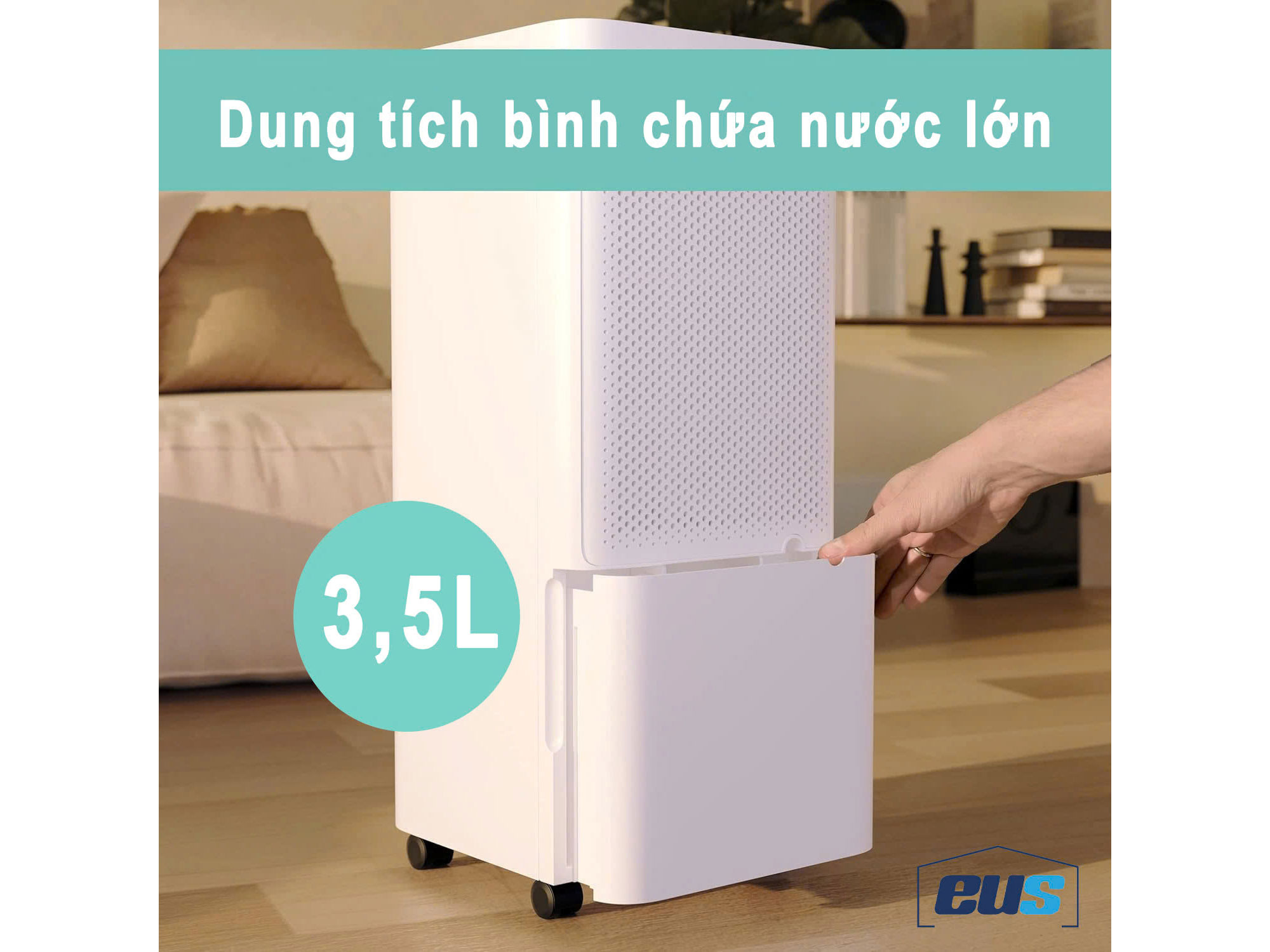 Máy hút ẩm Suntec có dung tích 3.5 lít