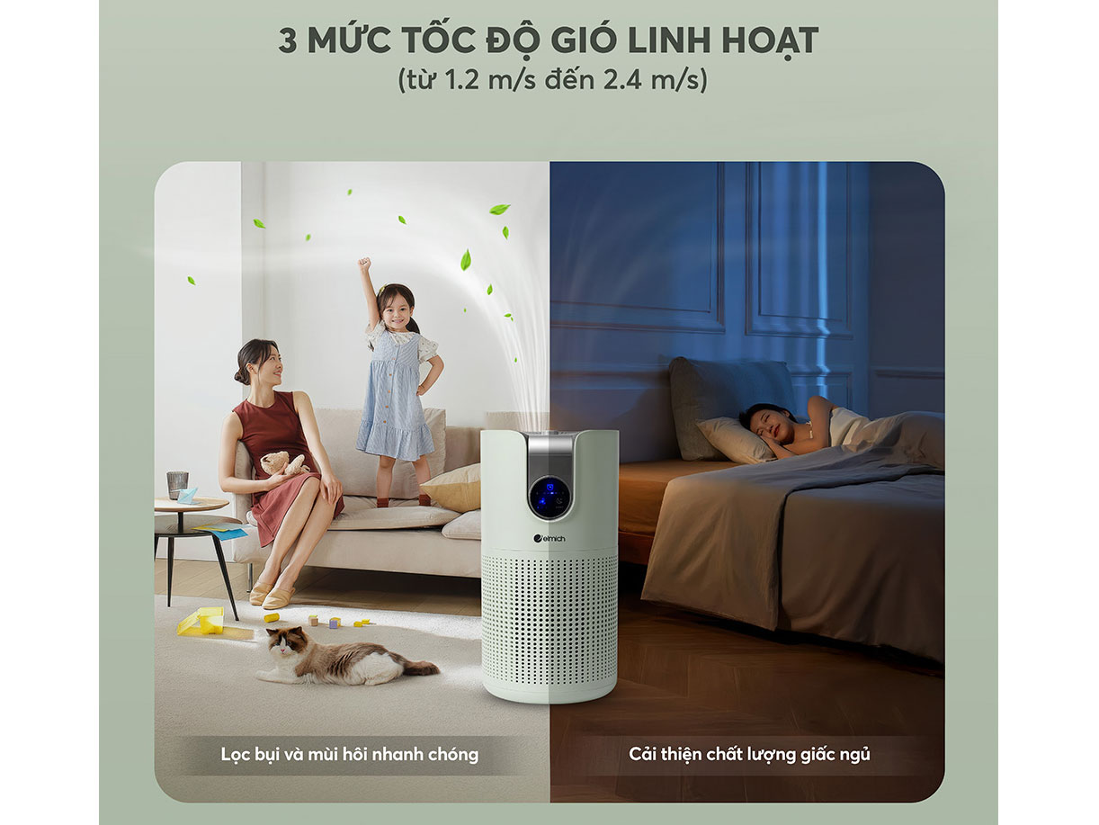 Elmich APE9323 có 3 tốc độ gió