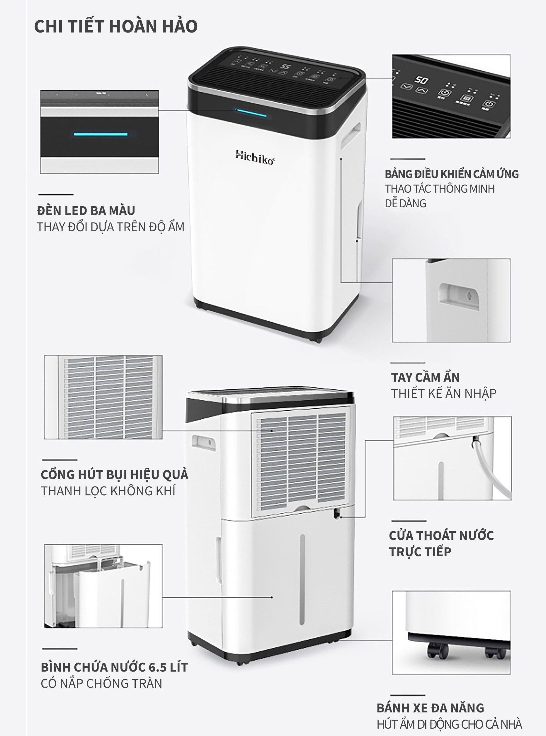 Hichiko HC25-DH01 với thiết kế hiện đại và di động