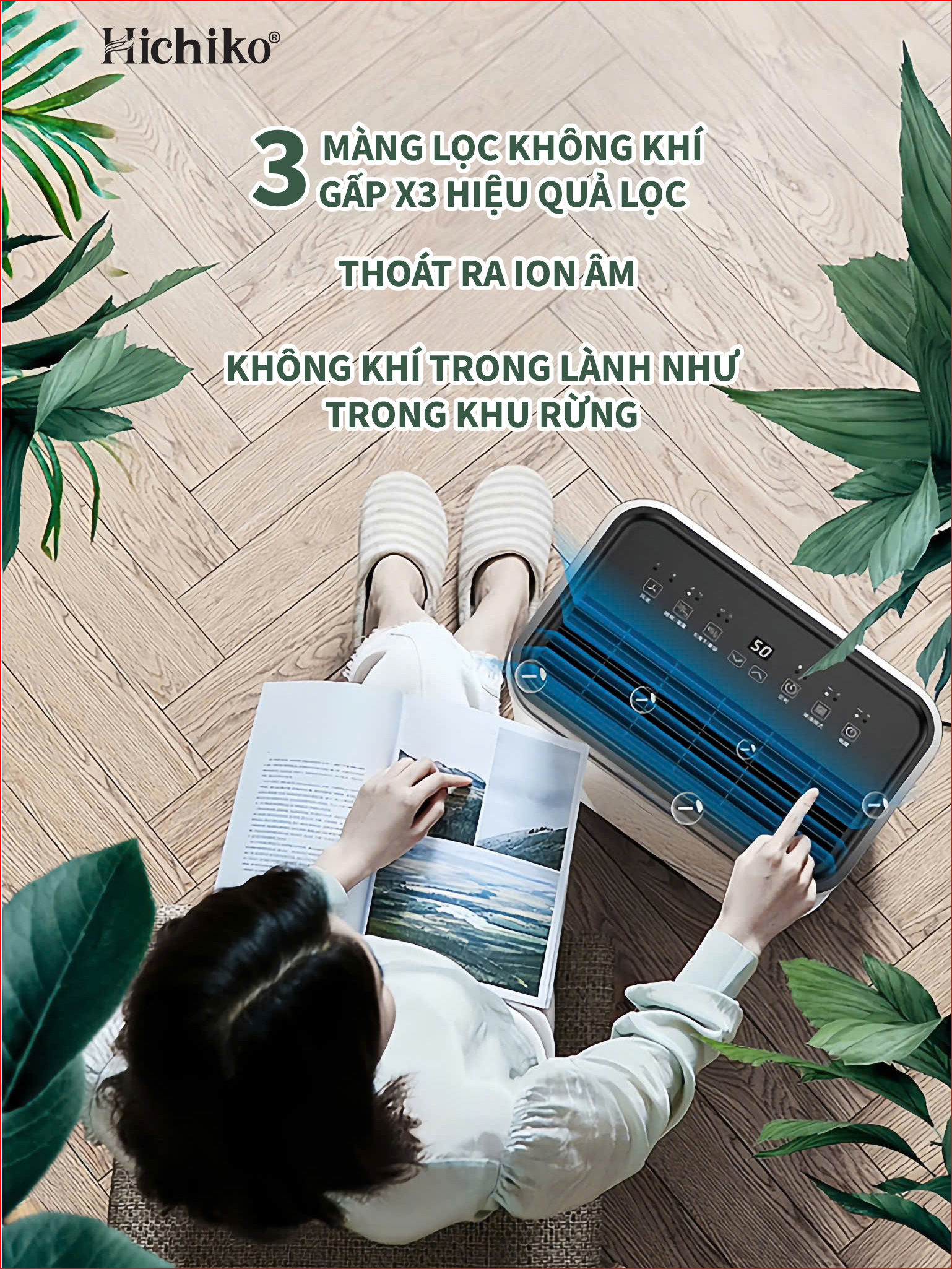 Mang lại không khí trong lành gấp 3 lần