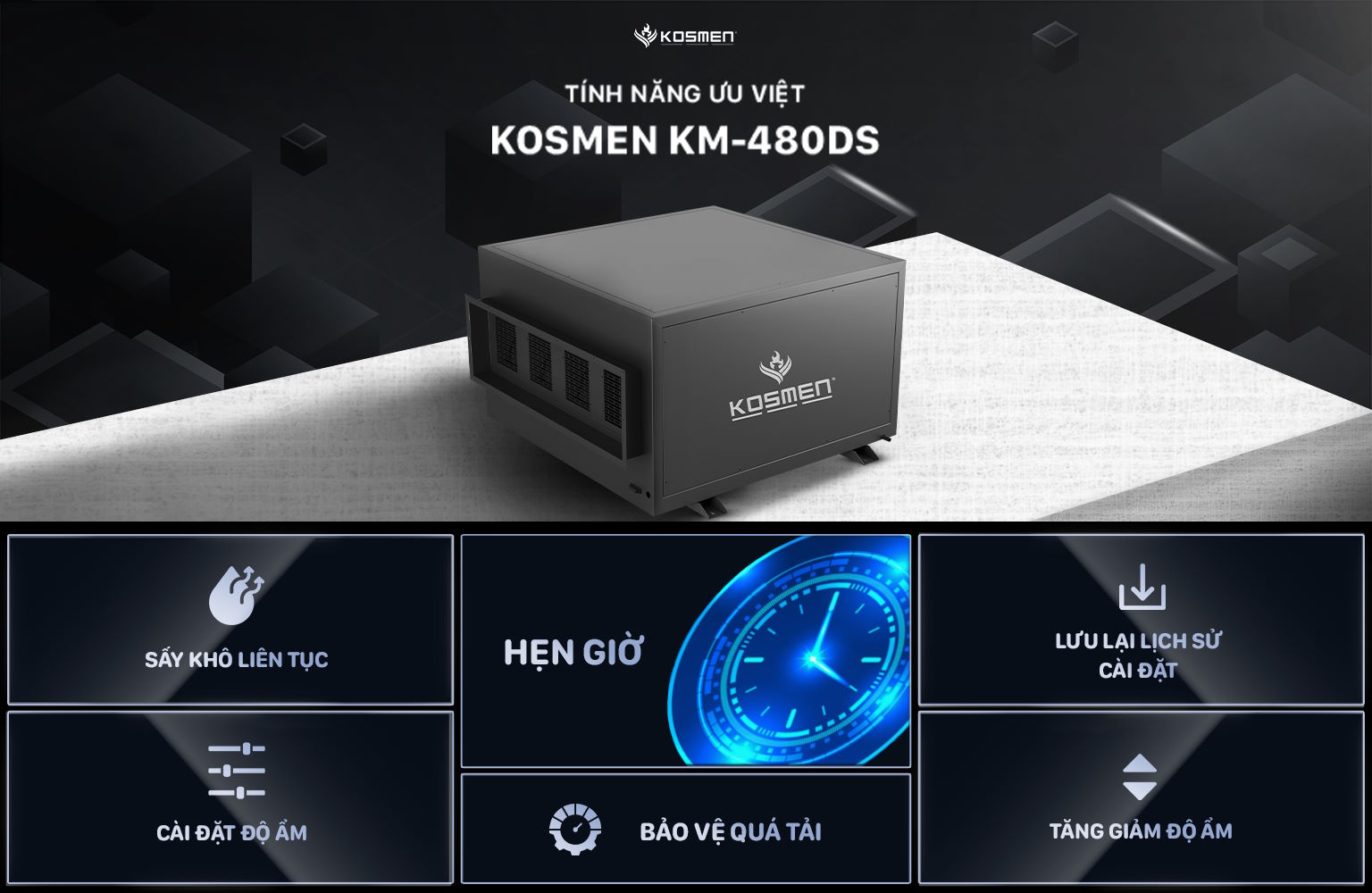 Nhiều tính năng tự động tiện ích, an toàn khi vận hành