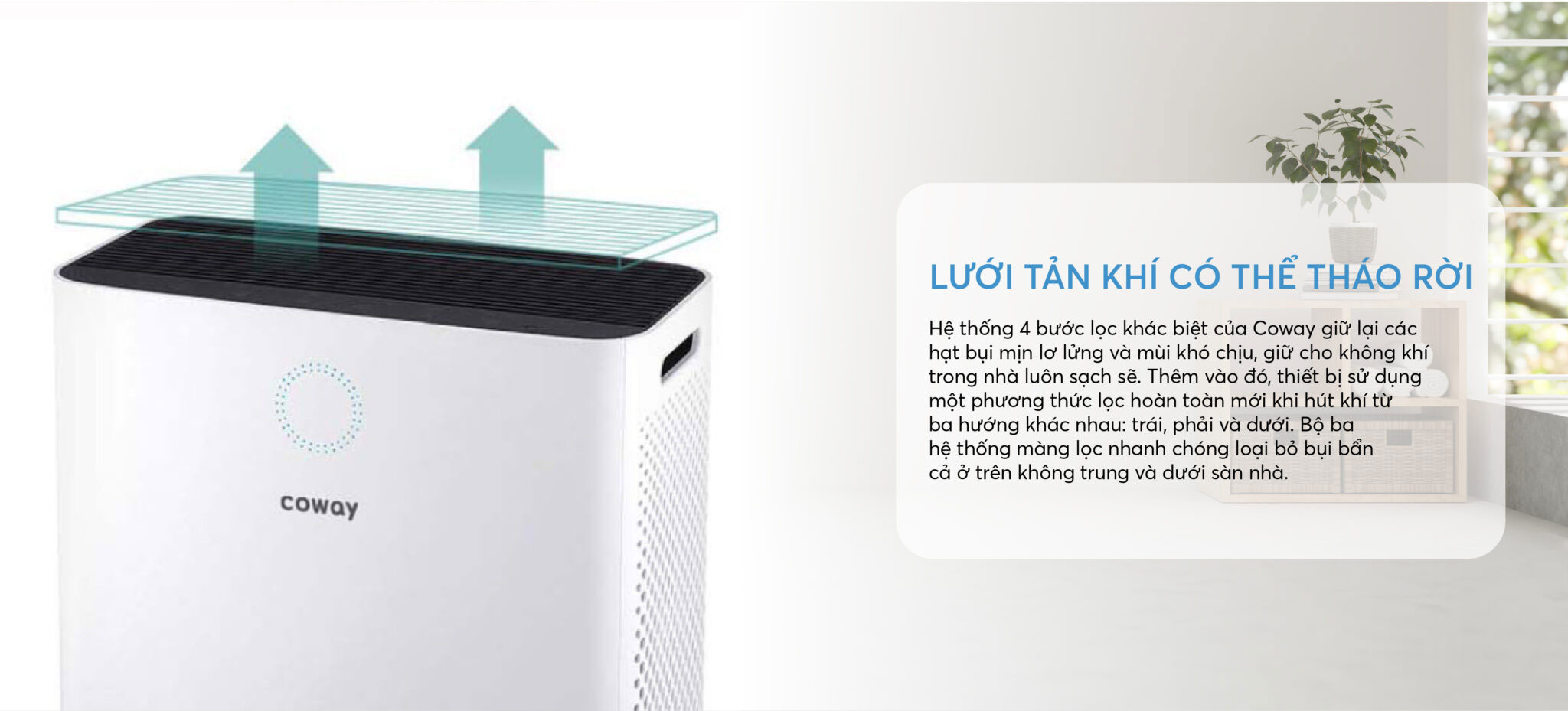 Máy lọc không khí qua 4 giai đoạn