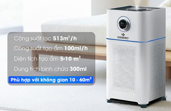 Máy lọc không khí bù ẩm Kosmen KM-A65