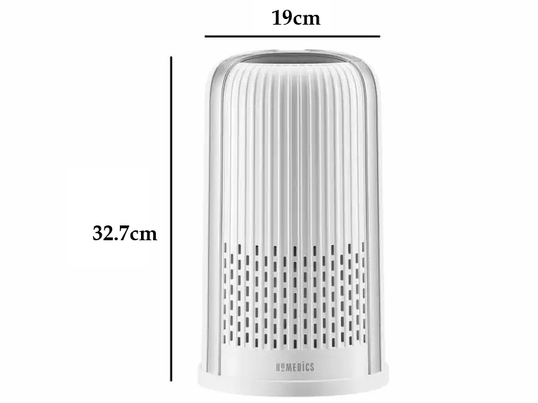 Kích thước của máy lọc không khí