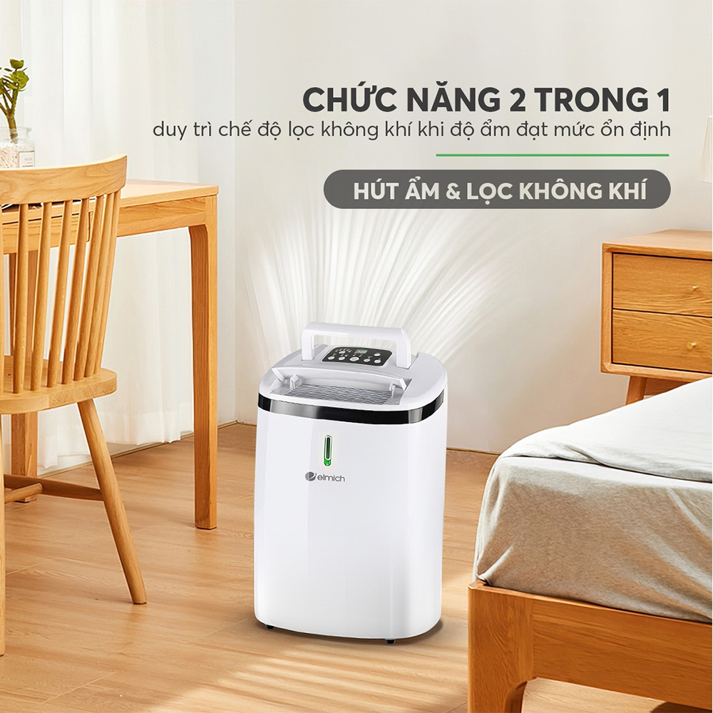 Máy hút ẩm không khí Elmich DE-3922 có chức năng lọc không khí hiện đại