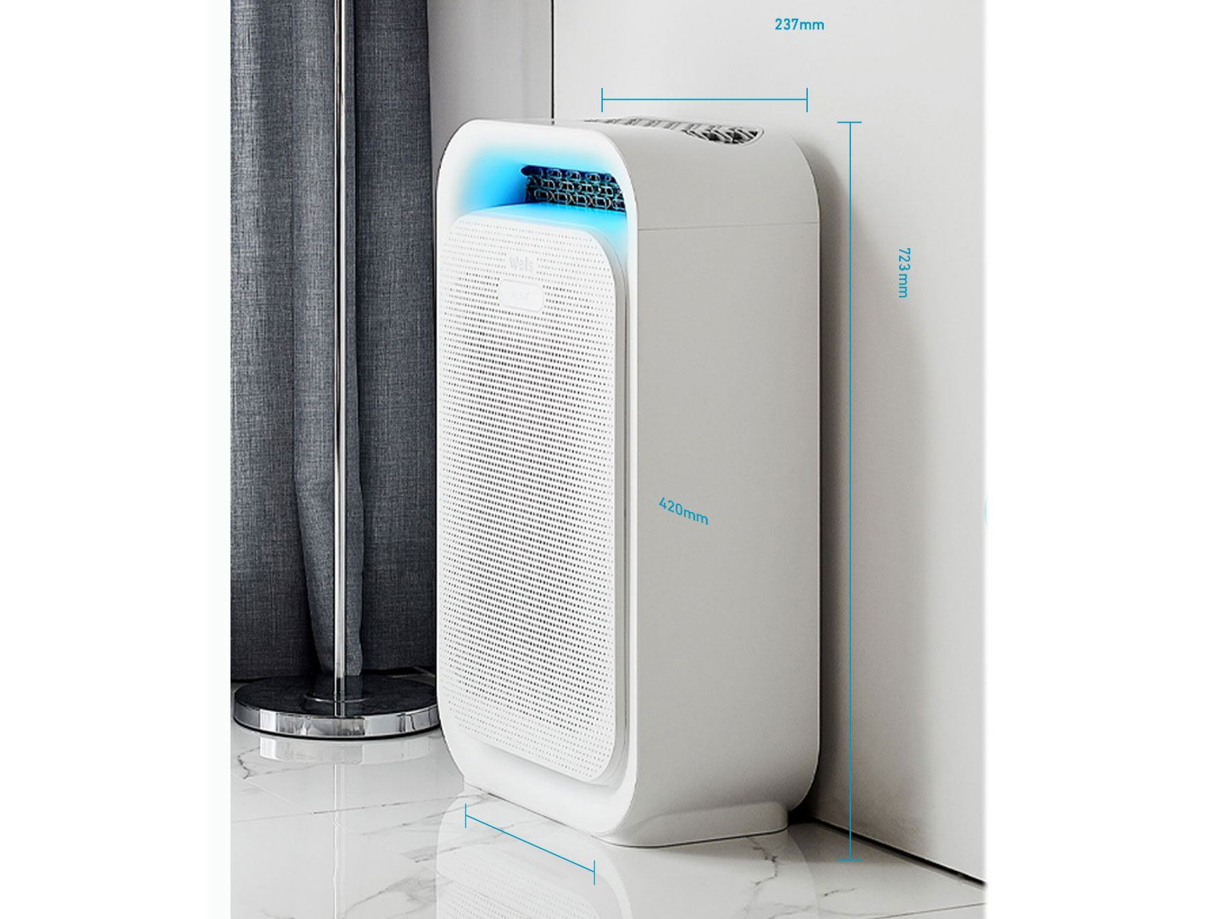 Kích thước của máy lọc không khí