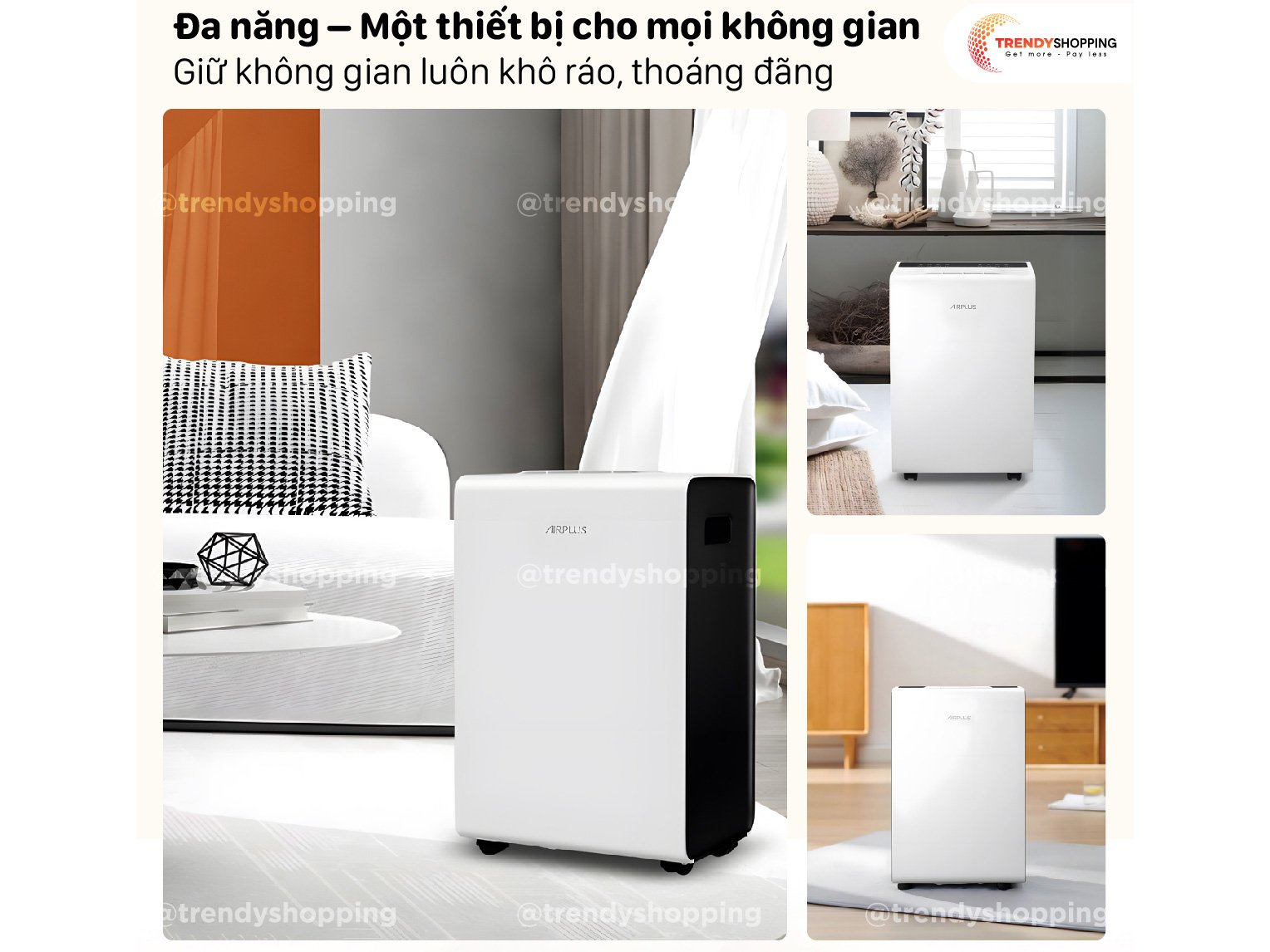 Máy hút ẩm lọc không khí Airplus AP16-2006EW