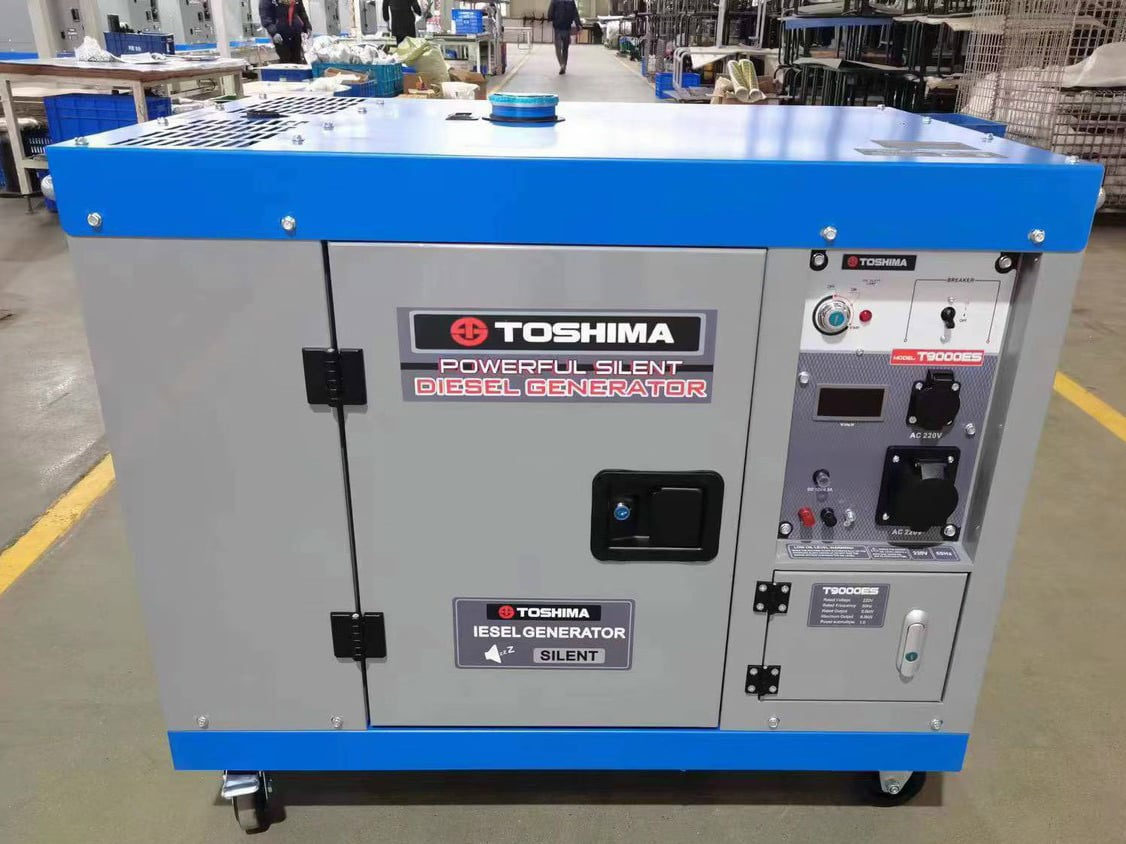 Máy phát điện chạy dầu Diesel Toshima T9000ES