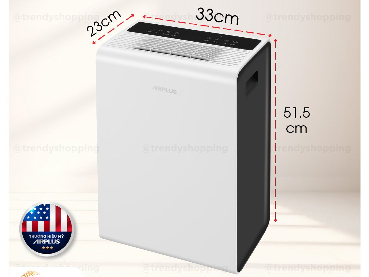Kích thước máy hút ẩm Airplus