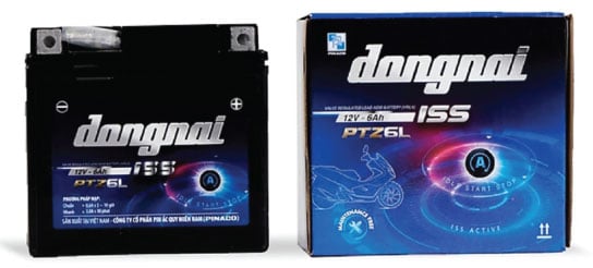Ắc quy khô xe máy dạng bình kín khí