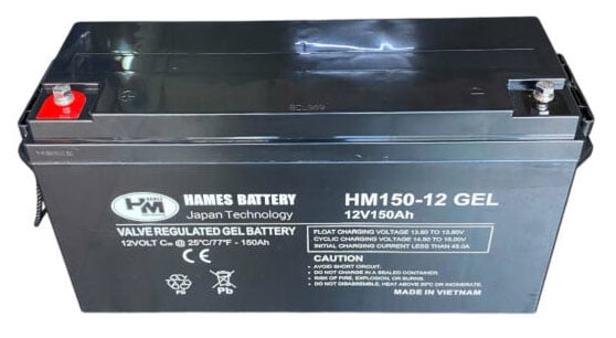 Ắc quy Hames thiết kế khép kín