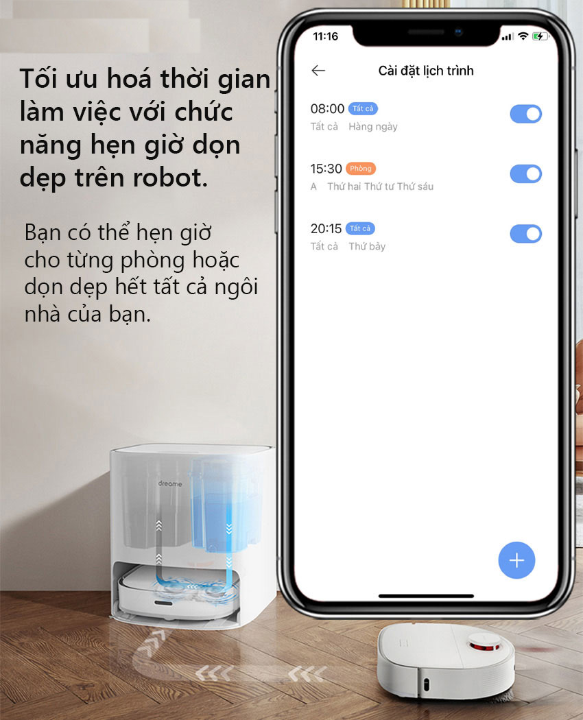 Cài đặt giờ làm việc cho từng không gian