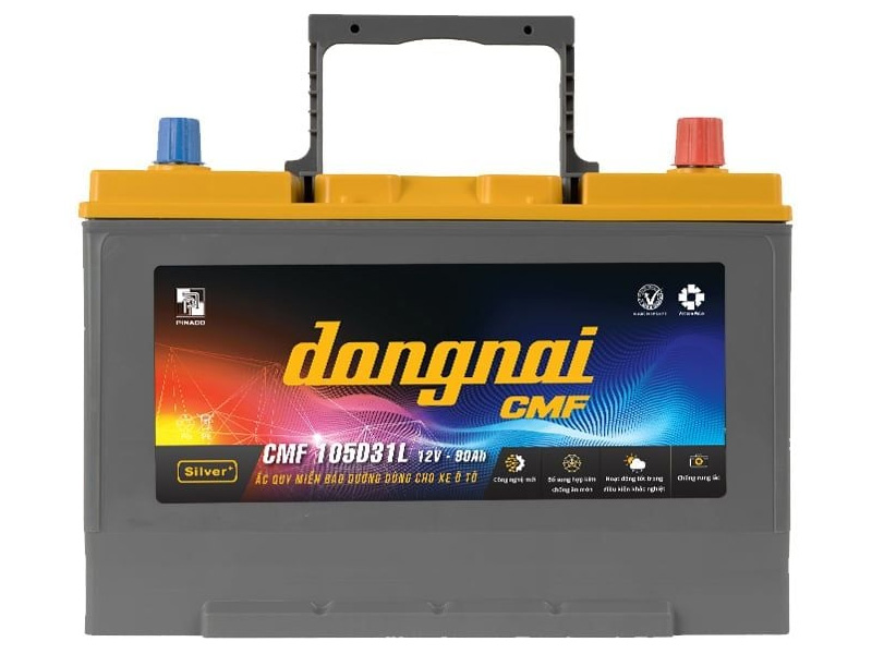 Ắc quy Đồng Nai N90 (12V - 90Ah) dùng cho ô tô