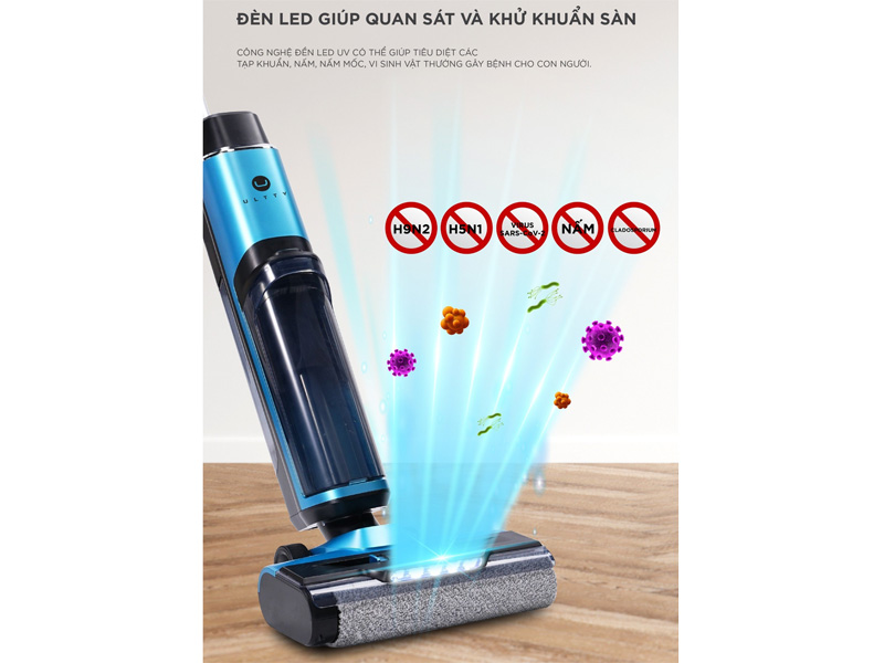 Đèn LED giúp quan sát và khử khuẩn