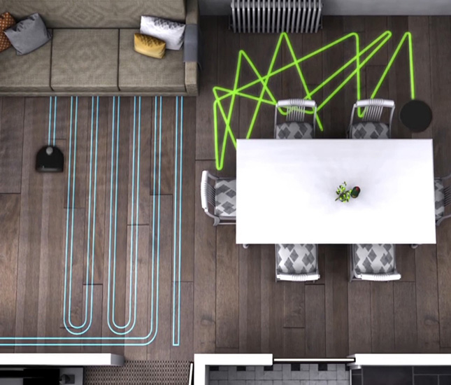 Robot hút bụi Neato Botvac D6 lập bản đồ di chuyển thông minh