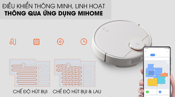 Điều khiển linh hoạt qua ứng dụng MiHome