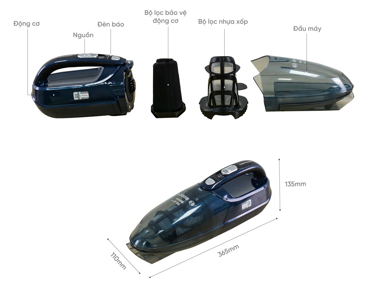 Máy hút bụi không dây Bosch BHN20L