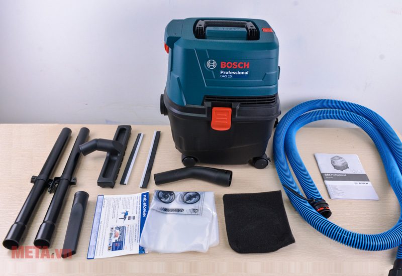 Trọn bộ sản phẩm máy hút bụi Bosch GAS 15