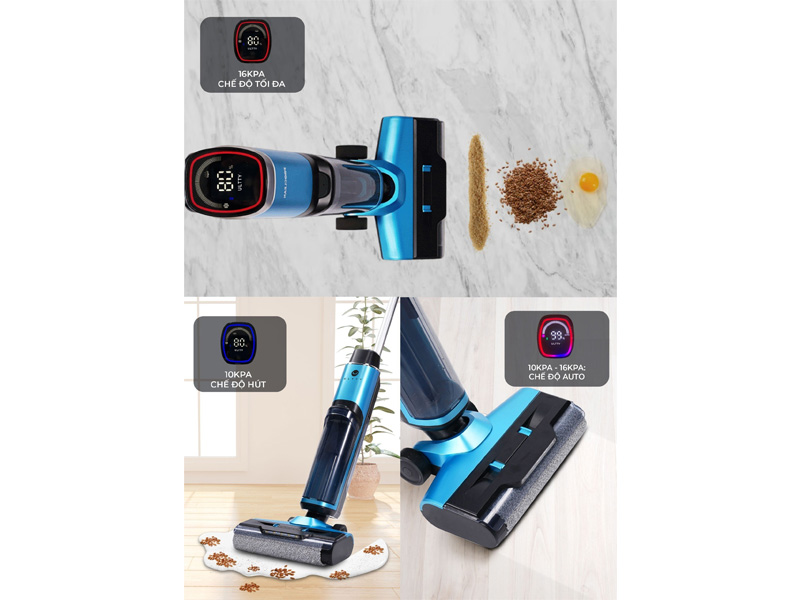Máy có 3 chế độ hút linh hoạt