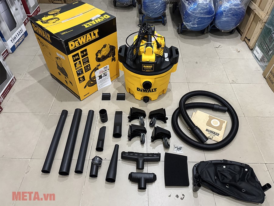 Bộ sản phẩm máy hút bụi công nghiệp Dewalt DXV234P
