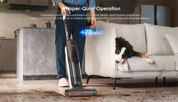 Máy hoạt động êm ái, độ ồn 78dB