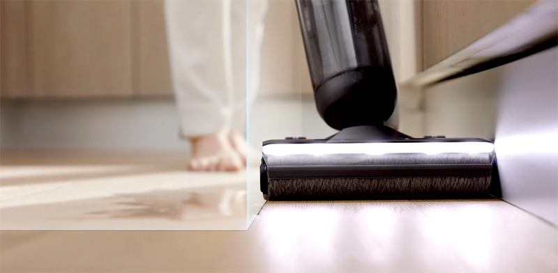 Thiết kế con lăn tràn viền lau sạch cạnh 2 bên