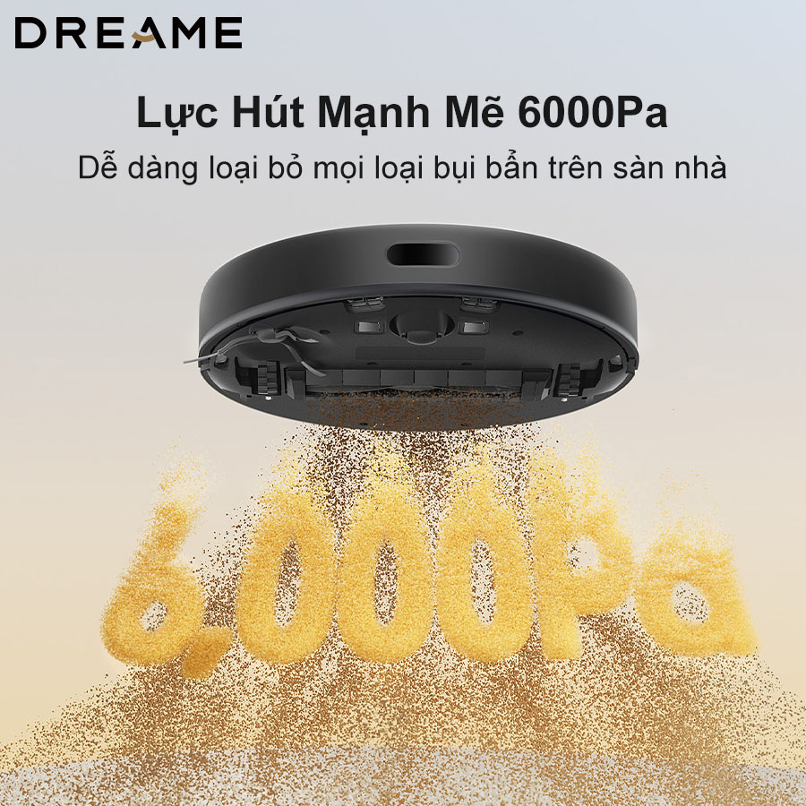 Robot hút bụi lau nhà Xiaomi Dreame D9 Max Gen 2 có lực hút mạnh mẽ