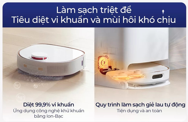 Làm sạch triệt để, tiêu diệt vi khuẩn