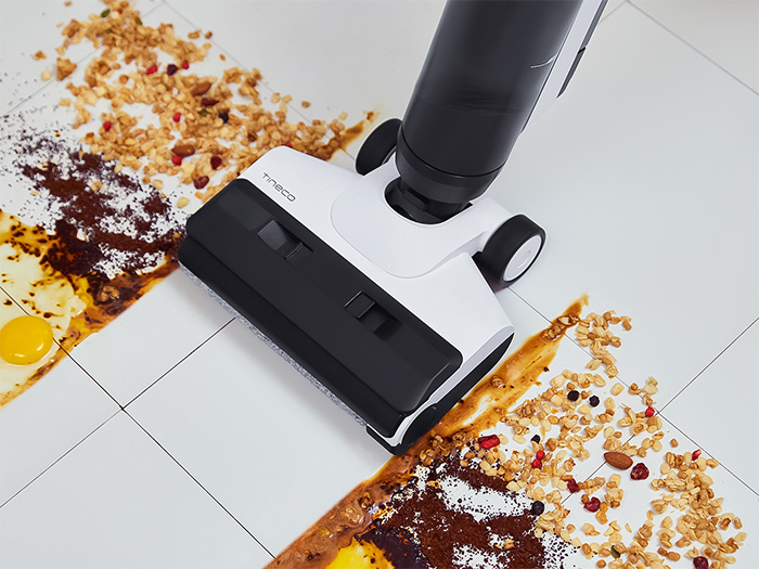 Có thể làm sạch các bụi bẩn ướt và khô, chất bẩn khác