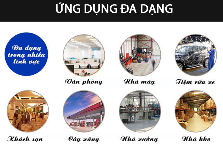 Máy hút bụi nước công nghiệp dùng cho công ty, nhà xưởng