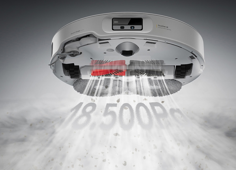 Lực hút mạnh mẽ HyperForce 18.500Pa – Quét sạch mọi bụi bẩn