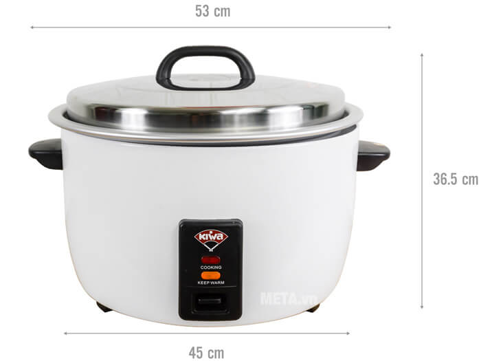 Kích thước nồi cơm điện Kiwa MK-30RE
