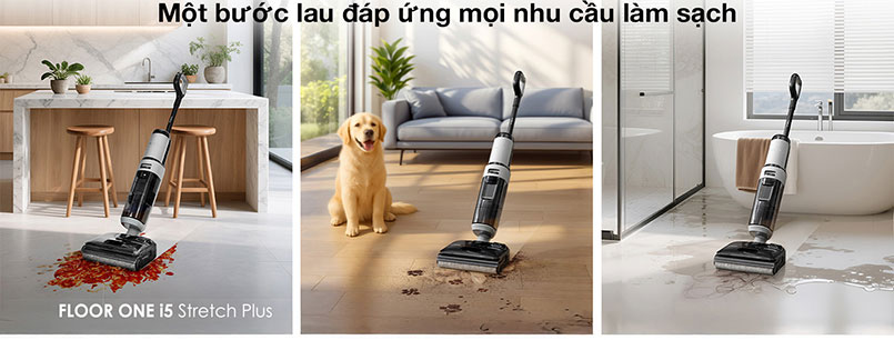 Máy lau sàn giúp làm sạch vết bẩn khô dễ dàng