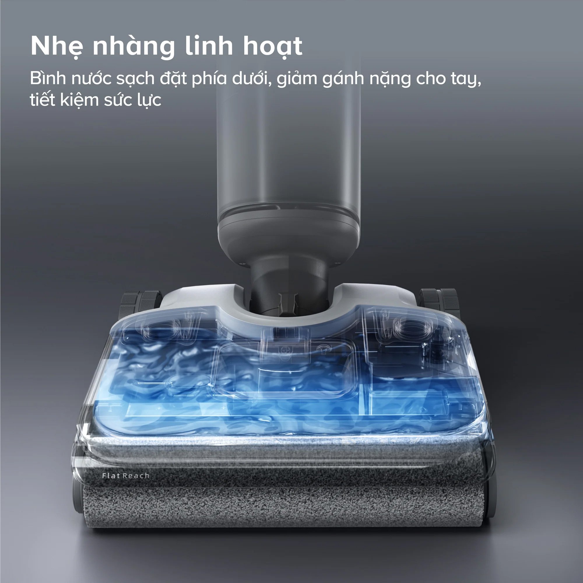 Hệ thống phun nước tối ưu với 32 lỗ và bình 870ml