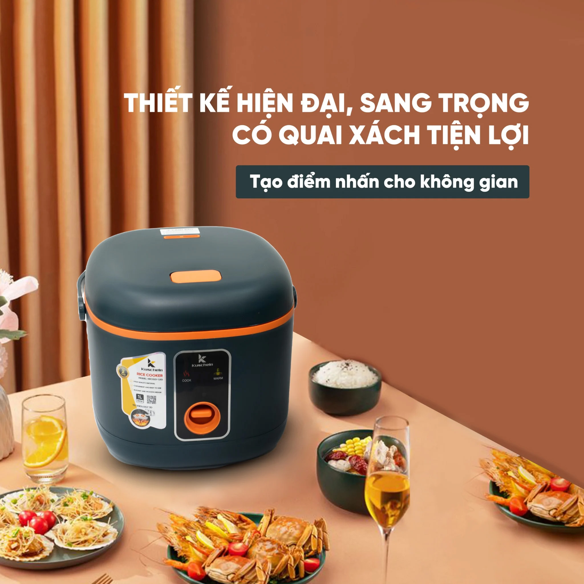 Thiết kế hiện đại, dễ dàng vệ sinh