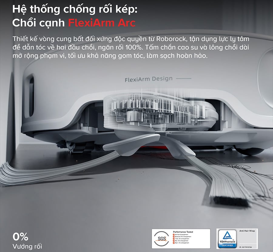 Công nghệ DuoDivide & chống rối FlexiArm Arc – Tạm biệt tóc rối và lông thú